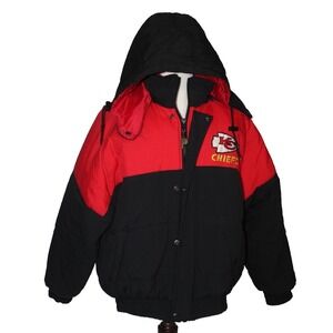 PRO PLAYER XL Red Vintage NFL Experience Kansas City Chiefs Hooded Jacket